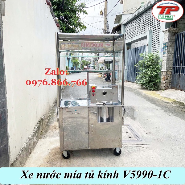 Máy Ép Mía Nguyên Cây Có Tủ Kính – Đẹp – Bền – Ép Kiệt – Giá Tốt